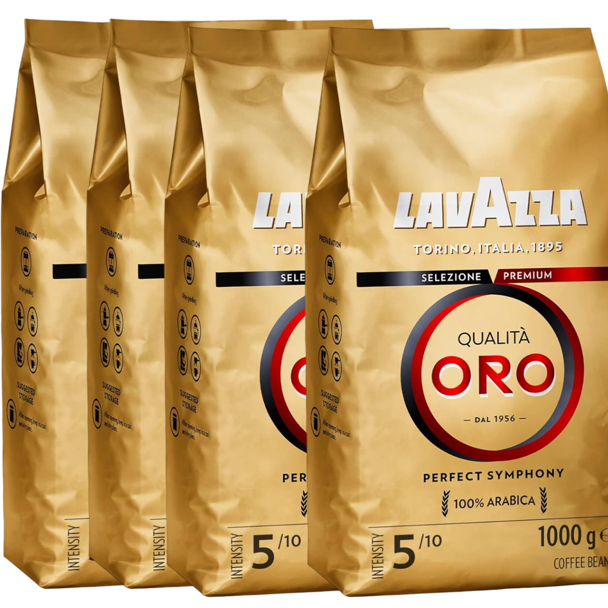 Calidad del Oro Café en Grano 4 Paquetes de 1 kg